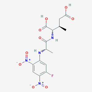 molecular formula C15H17FN4O9 B14185340 N-(5-Fluoro-2,4-dinitrophenyl)-L-alanyl-(3R)-3-methyl-L-glutamic acid CAS No. 922191-80-8