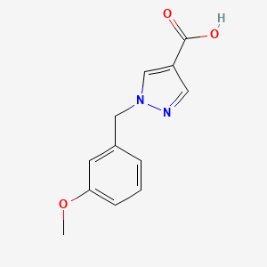 molecular formula C12H12N2O3 B1418535 1-(3-Methoxybenzyl)-1H-pyrazole-4-carboxylic acid CAS No. 1155065-29-4