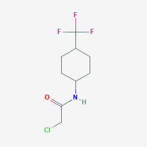 molecular formula C9H13ClF3NO B1418536 2-chloro-N-[4-(trifluoromethyl)cyclohexyl]acetamide CAS No. 1153022-66-2