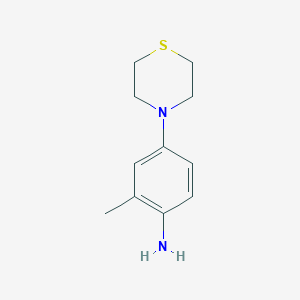 molecular formula C11H16N2S B1418538 2-Methyl-4-(thiomorpholin-4-yl)aniline CAS No. 37065-86-4