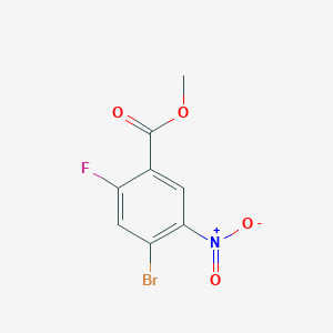 molecular formula C8H5BrFNO4 B1418542 Methyl 4-bromo-2-fluoro-5-nitrobenzoate CAS No. 1153285-35-8