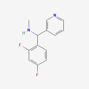 molecular formula C13H12F2N2 B1418544 [(2,4-Difluorophenyl)(pyridin-3-yl)methyl](methyl)amine CAS No. 1157033-64-1