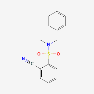 molecular formula C15H14N2O2S B14185447 N-Benzyl-2-cyano-N-methylbenzenesulfonamide CAS No. 918812-38-1