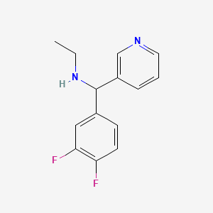 molecular formula C14H14F2N2 B1418545 [(3,4-Difluorophenyl)(pyridin-3-yl)methyl](ethyl)amine CAS No. 1153288-02-8