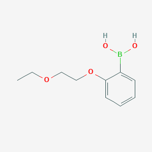 molecular formula C10H15BO4 B1418549 (2-(2-Ethoxyethoxy)phenyl)boronic acid CAS No. 279262-56-5