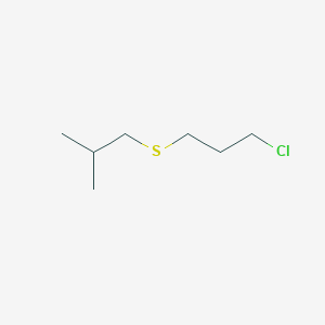 molecular formula C7H15ClS B1418558 1-Chloro-3-[(2-methylpropyl)sulfanyl]propane CAS No. 147298-64-4