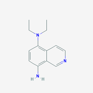 molecular formula C13H17N3 B1418559 5-N,5-N-diethylisoquinoline-5,8-diamine CAS No. 1154275-79-2