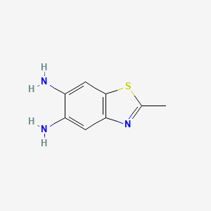 molecular formula C8H9N3S B1418561 2-Methyl-1,3-benzothiazole-5,6-diamine CAS No. 101258-09-7