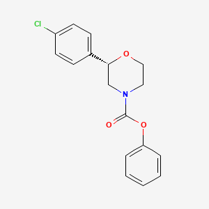 molecular formula C17H16ClNO3 B14185648 Phenyl (2s)-2-(4-chlorophenyl)morpholine-4-carboxylate CAS No. 920799-11-7