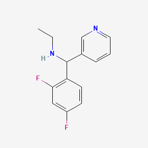 molecular formula C14H14F2N2 B1418571 [(2,4-Difluorophenyl)(pyridin-3-yl)methyl](ethyl)amine CAS No. 1154392-39-8