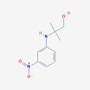 molecular formula C10H14N2O3 B1418572 2-Methyl-2-(3-nitrophenylamino)propan-1-ol CAS No. 1153894-55-3