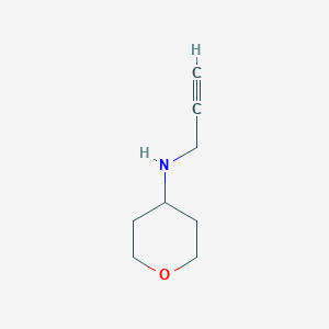 molecular formula C8H13NO B1418577 N-(prop-2-yn-1-yl)oxan-4-amine CAS No. 1154884-36-2