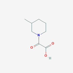 molecular formula C8H13NO3 B1418578 2-(3-Methylpiperidin-1-yl)-2-oxoacetic acid CAS No. 1018565-95-1