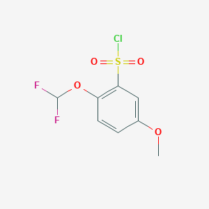 2-(Difluoromethoxy)-5-methoxybenzene-1-sulfonyl chloride
