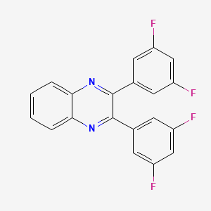 molecular formula C20H10F4N2 B14185898 2,3-Bis(3,5-difluorophenyl)quinoxaline CAS No. 870136-70-2