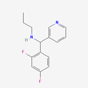 molecular formula C15H16F2N2 B1418591 [(2,4-Difluorophenyl)(pyridin-3-yl)methyl](propyl)amine CAS No. 1154270-50-4