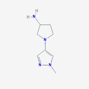 1-(1-methyl-1H-pyrazol-4-yl)pyrrolidin-3-amine
