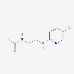 molecular formula C9H12BrN3O B1418595 N-{2-[(5-bromopyridin-2-yl)amino]ethyl}acetamide CAS No. 1157002-06-6