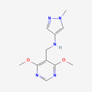 N-[(4,6-dimethoxypyrimidin-5-yl)methyl]-1-methyl-1H-pyrazol-4-amine
