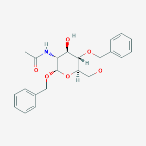 N-((4aR,6S,7R,8R,8aS)-6-(Benzyloxy)-8-hydroxy-2-phenylhexahydropyrano[3,2-d][1,3]dioxin-7-yl)acetamide