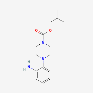 molecular formula C15H23N3O2 B1418604 2-Methylpropyl 4-(2-aminophenyl)piperazine-1-carboxylate CAS No. 136817-34-0