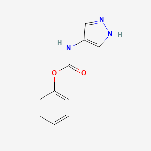 molecular formula C10H9N3O2 B1418607 phenyl N-(1H-pyrazol-4-yl)carbamate CAS No. 1154876-74-0