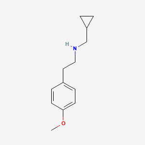 molecular formula C13H19NO B1418608 N-(cyclopropylmethyl)-2-(4-methoxyphenyl)ethan-1-amine CAS No. 1156172-11-0