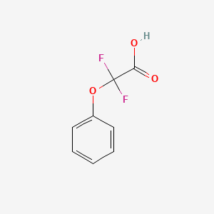 molecular formula C8H6F2O3 B1418612 2,2-Difluoro-2-phenoxyacetic acid CAS No. 24210-45-5