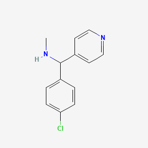 molecular formula C13H13ClN2 B1418616 [(4-Chlorophenyl)(pyridin-4-yl)methyl](methyl)amine CAS No. 1154311-80-4
