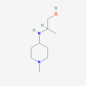 molecular formula C9H20N2O B1418619 2-[(1-Methylpiperidin-4-yl)amino]propan-1-ol CAS No. 1153893-89-0