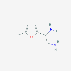 molecular formula C7H12N2O B1418624 1-(5-Methylfuran-2-yl)ethane-1,2-diamine CAS No. 1089347-06-7