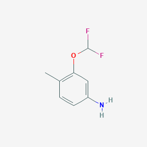 molecular formula C8H9F2NO B1418625 3-(Difluoromethoxy)-4-methylaniline CAS No. 264194-31-2