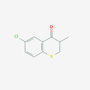 molecular formula C10H9ClOS B1418630 6-chloro-3-methyl-3,4-dihydro-2H-1-benzothiopyran-4-one CAS No. 199783-62-5
