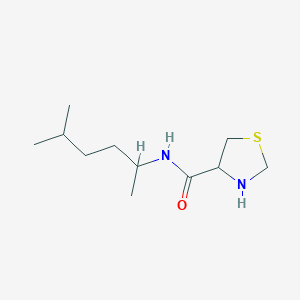 B1418631 N-(5-methylhexan-2-yl)-1,3-thiazolidine-4-carboxamide CAS No. 1218569-52-8