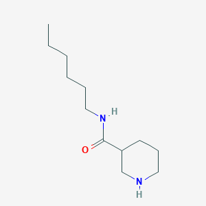 molecular formula C12H24N2O B1418632 N-hexylpiperidine-3-carboxamide CAS No. 1153987-33-7