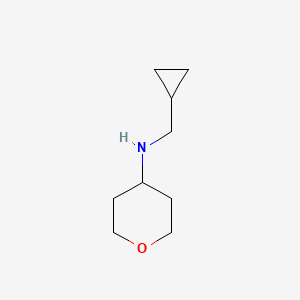 molecular formula C9H17NO B1418634 N-(cyclopropylmethyl)oxan-4-amine CAS No. 1155103-24-4