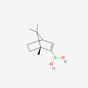 B1418642 (1S)-1,7,7-Trimethylbicyclo[2.2.1]hept-2-EN-2-ylboronic acid CAS No. 871333-99-2