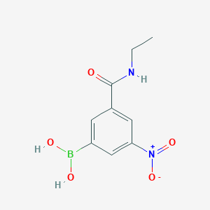 molecular formula C9H11BN2O5 B1418644 3-(Ethylcarbamoyl)-5-nitrophenylboronic acid CAS No. 871332-79-5