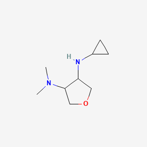 B1418656 3-(Cyclopropylamino)-4-(N,N-dimethylamino)-tetrahydrofuran CAS No. 728008-15-9