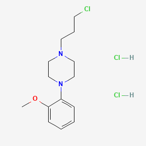 molecular formula C14H23Cl3N2O B1418658 1-(2-Methoxyphenyl)-4-(3-chloropropyl)piperazine dihydrochloride CAS No. 21279-77-6