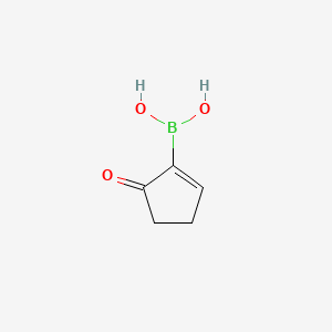 molecular formula C5H7BO3 B1418667 (5-Oxocyclopent-1-en-1-yl)boronic acid CAS No. 871329-71-4