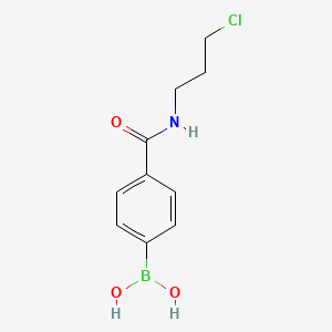 molecular formula C10H13BClNO3 B1418668 (4-((3-氯丙基)氨基甲酰基)苯基)硼酸 CAS No. 874460-03-4