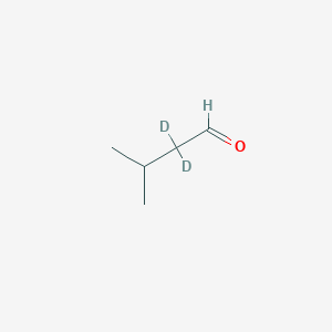 molecular formula C5H10O B1418669 3-甲基丁醛-2,2-D2 CAS No. 352431-47-1