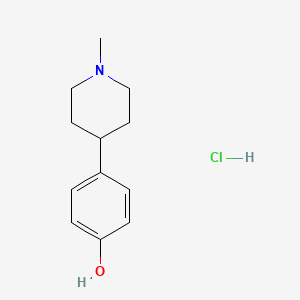 molecular formula C12H18ClNO B1418671 4-(1-甲基哌啶-4-基)酚盐酸盐 CAS No. 1158633-70-5