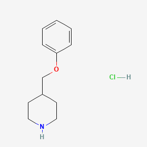 molecular formula C12H18ClNO B1418675 4-(Phenoxymethyl)piperidine hydrochloride CAS No. 63608-13-9