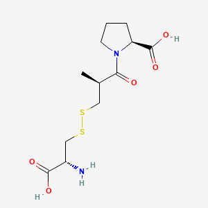molecular formula C12H20N2O5S2 B1418676 Captopril-cysteine disulfide CAS No. 75479-46-8