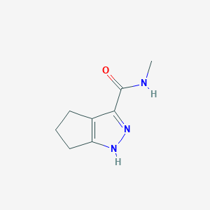 molecular formula C8H11N3O B1418682 N-methyl-1H,4H,5H,6H-cyclopenta[c]pyrazole-3-carboxamide CAS No. 1335131-21-9