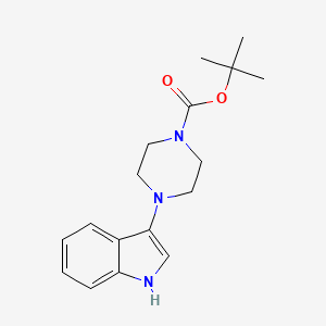 molecular formula C17H23N3O2 B1418691 Tert-butyl 4-(1H-indol-3-YL)piperazine-1-carboxylate CAS No. 947498-87-5