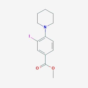 molecular formula C13H16INO2 B1418693 Methyl 3-iodo-4-(piperidin-1-yl)benzoate CAS No. 1131614-63-5