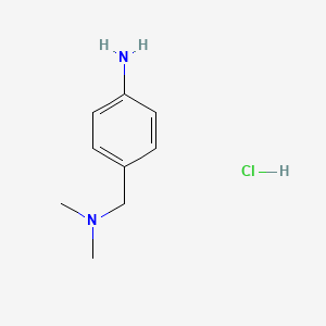 molecular formula C9H15ClN2 B1418699 4-((Dimethylamino)methyl)aniline hydrochloride CAS No. 1216997-49-7